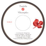 Polka CD Wedding Labels